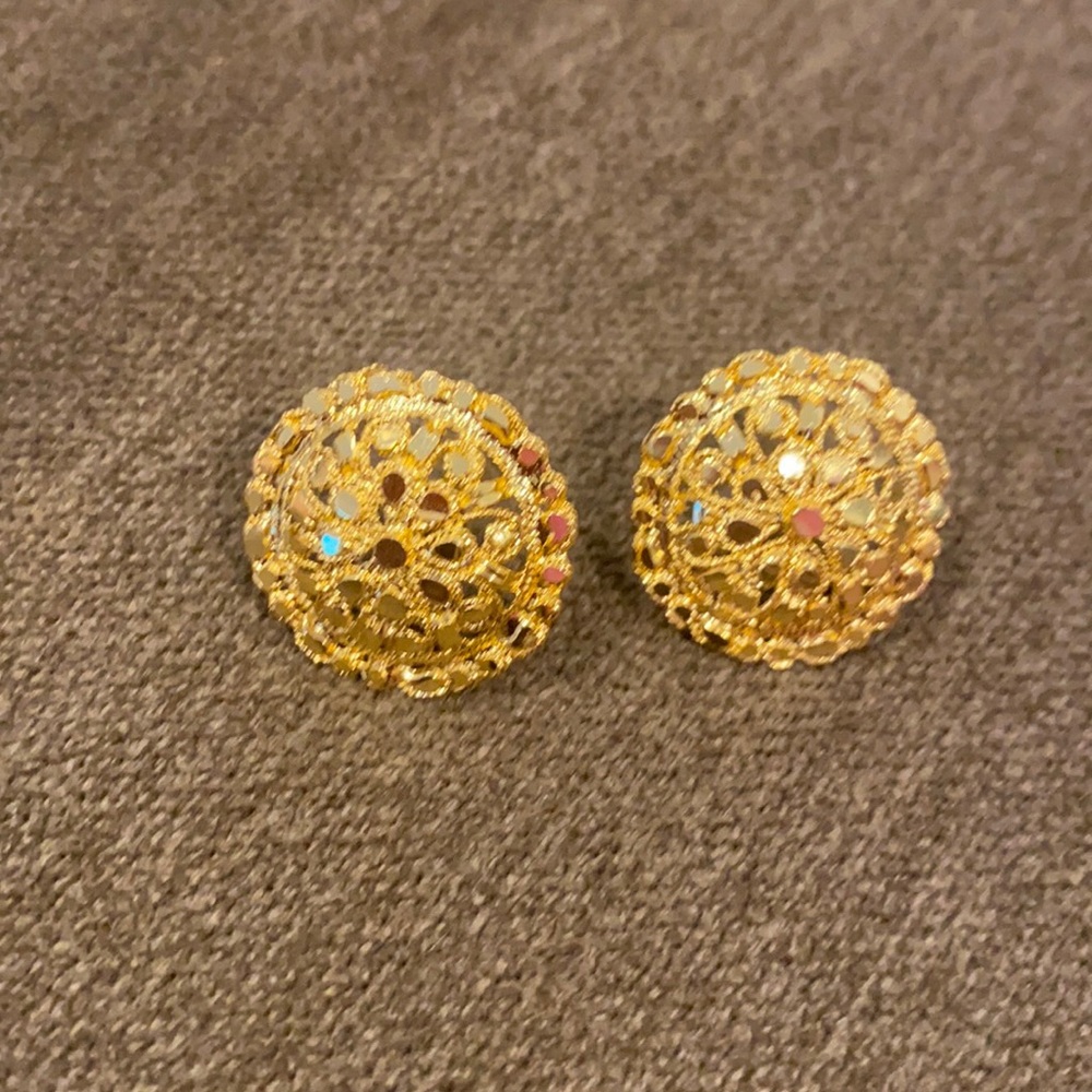 Gold tone studs